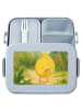 Mr. & Mrs. Panda Bento Box Beste Freunde Zitrone Design ohne Spruch in Blau Pastell