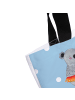 Mr. & Mrs. Panda Strandtasche Koala Familie mit Spruch in Blau Pastell