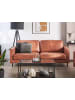 Beliani 3-Sitzer Sofa SAVALEN in Braun/Schwarz - (W) 204 x (H) 87 x (L) 91 cm
