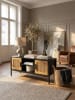 KADIMA DESIGN Lowboard / Eiche mit Wiener Geflecht 110x48x40 cm TV-Kommode