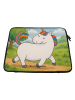 Mr. & Mrs. Panda Laptoptasche Einhorn Stolzieren Design ohne Spruch in Weiß