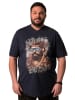 Men Plus Kurzarm T-Shirt in navy blau