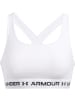 Under Armour Sport-BH "Crossback Mid Bra" in Weiß