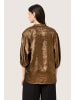 Soaked in Luxury Langarm-Bluse SLElvie Lockere Passform in Copper