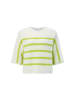 Rich & Royal Crew NK Stripes Cropped in Urban Lime