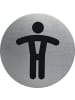 Durable Piktogramm 'WC Herren' Edelstahl