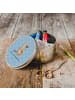Mr. & Mrs. Panda Aufbewahrungsbox Schnabeltier Mut mit Spruch in Blau Pastell