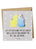 Mr. & Mrs. Panda Deluxe Karte Wellensittich Liebe mit Spruch in Grau Pastell