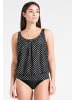 LASCANA Oversize-Tankini in schwarz-weiß