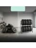 relaxdays Reifenregal in Schwarz - (B)106 x (H)106 x (T)46 cm