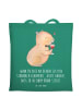 Mr. & Mrs. Panda Stofftragetasche Capybara Wein mit Spruch in Mint