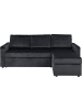 ebuy24 Schlafsofa Sacramento Anthrazit 218 x 155 cm