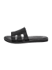 Les Tropéziennes par M Belarbi Flache Ledersandalen Emia Schwarz