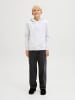 JACK & JONES Junior Sweatshirt JORBLEECKER BRANDING SWEAT HOOD BF JNR in bright white