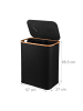 relaxdays Pfandflaschen-Sammelbehälter in Schwarz - 140 Liter