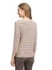 Betty Barclay Ringelshirt mit Schmucksteinen in Beige/Grau