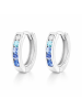 schmuck23 Creolen 925 Silber Zirkonia 0,3 cm x 1,2 cm