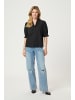 Kaffe Kurzarm-Bluse KAmaia Regular fit in Black Deep