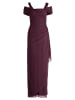Vera Mont Abendkleid im Glitzer-Look in Grey/Dark Red