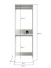 ebuy24 Waschmaschinenschrank Free Weiß 66 x 66 cm