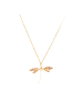 Luxenter Halskette Zaka mit 18 Karat Gelbgold-Finish – ZAKA