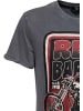 King Kerosin King Kerosin Acidwash T-Shirt Red Baron Speedshop in stahlgrau