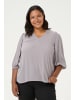 KAFFE curve Langarm-Bluse KCkamille Regular fit in Steeple Gray