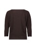 Zero  Langarm-Shirt im Glitzer-Look in Black Coffee