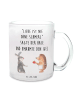 Mr. & Mrs. Panda Kaffeebecher Hase Igel mit Spruch in Transparent