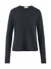 Hessnatur Strick Pullover Regular in schwarz