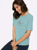 WITT WEIDEN Rundhalsshirt in mint-bedruckt