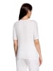 Betty Barclay Basic Shirt kurzarm in Patch Cream/Blue