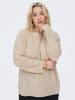 ONLY Carmakoma Curve Strick Pullover Rundhals Langarm Sweater CARJADE in Beige