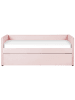 Beliani Tagesbett TROYES in Rosa - (W) 99 x (H) 84 x (L) 213 cm