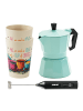 Stoneline Espressokocher-Set | 170 ml | 4-teilig in Mint