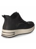 rieker Slip On Sneaker in schwarz