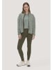 Hessnatur Fleece Jacke in mattgrün