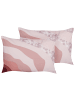 Beliani 2er-Set Gartenkissen CAMPEI in Rosa
