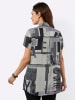 WITT WEIDEN Longbluse in schwarz-ecru-bedruckt