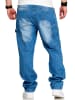 SOUL STAR Jeans - S2CHEB Lange Hose Carpenter Bermuda Regular-Fit Workwear in Light Blue