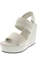 Calvin Klein Wedge Sandal Webbing IN M Sandale Beige