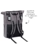 fillikid Wickelrucksack Tokio im Rolltopstil inkl. in grau