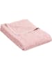 Richter Textilien Baumwolle Bio Wohndecke in altrosa