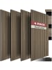 tectake Echtholzfurnier Akustik Wandverkleidung 120x60 cm, 3D
