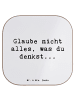 Mr. & Mrs. Panda Bierdeckel Spruch Selbstvertrauen und Klarheit ... in Weiß