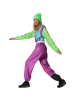 tectake Damenkostüm  Retro 80er 90er Ski Anzug  Bunter Retro-Look: Kultiger Overall in k