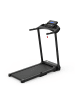 ABRIHOME Laufband in Schwarz 12 km/h mit LED Display APP Tablet Halter für Zuhause