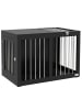 Pawhut Hundekäfig Schwarz 80L x 50B x 56,5H cm