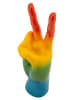 Mauro Ferretti Handgeformte Figur aus mehrfarbigem Kunstharz, 16 x 13 x 36,5 cm