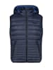 cmp Steppweste Vest Snaps Hood in Marineblau